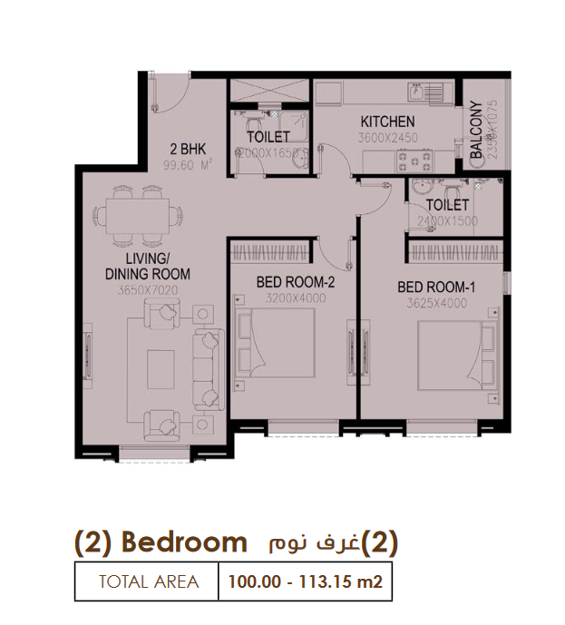 1-комнатная квартира на продажу в Аль-Маваллех Северном | OMR 30,444 | Tamlik Oman thumbnail 5