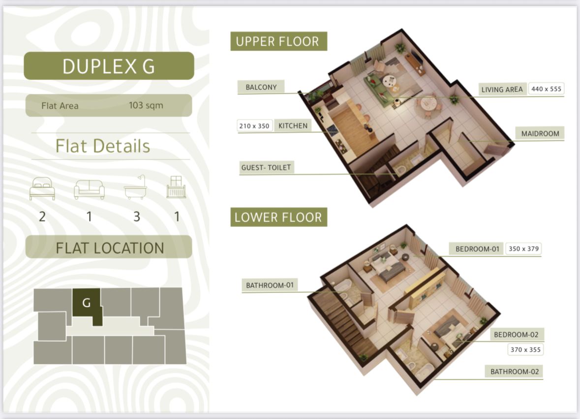 آپارتمان ۲ خوابه برای فروش در العذیبه | OMR 57,000 | Tamlik Oman thumbnail 10