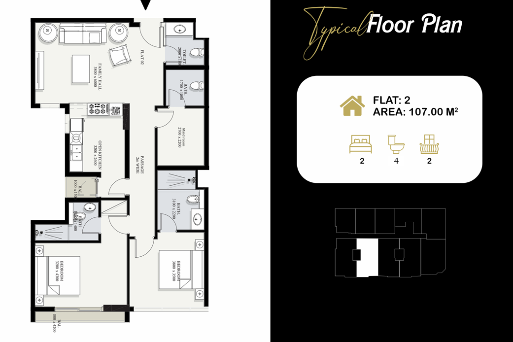 1-Bed Apartment for Sale in Bawshar | OMR 30,800 | Tamlik Oman thumbnail 5