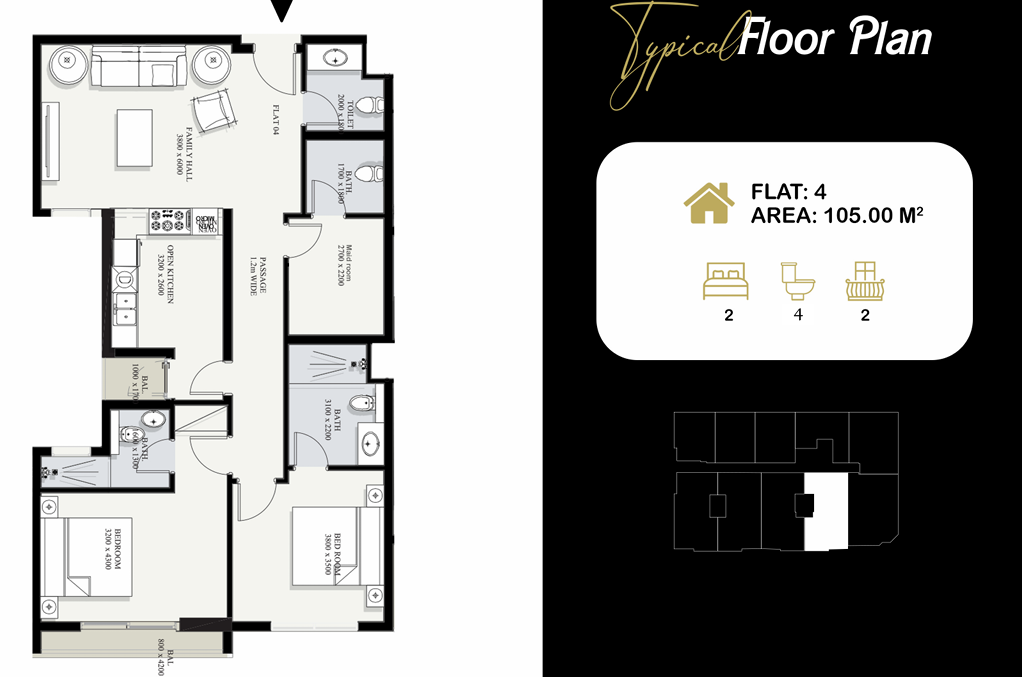 1-Bed Apartment for Sale in Bawshar | OMR 30,800 | Tamlik Oman thumbnail 6
