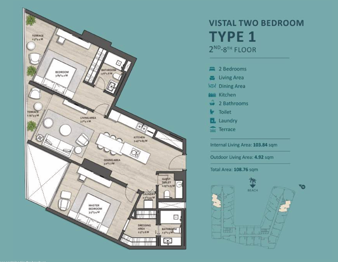 فروش آپارتمان ۱ خوابه در الموج | OMR 140,000 | Tamlik عمان thumbnail 9